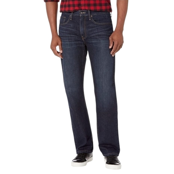 NAUTICA Men's Traditional Relaxed Fit Dark Wash Jean Size 38 NWT - Picture 2 of 9